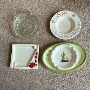 Collection of vintage ashtrays